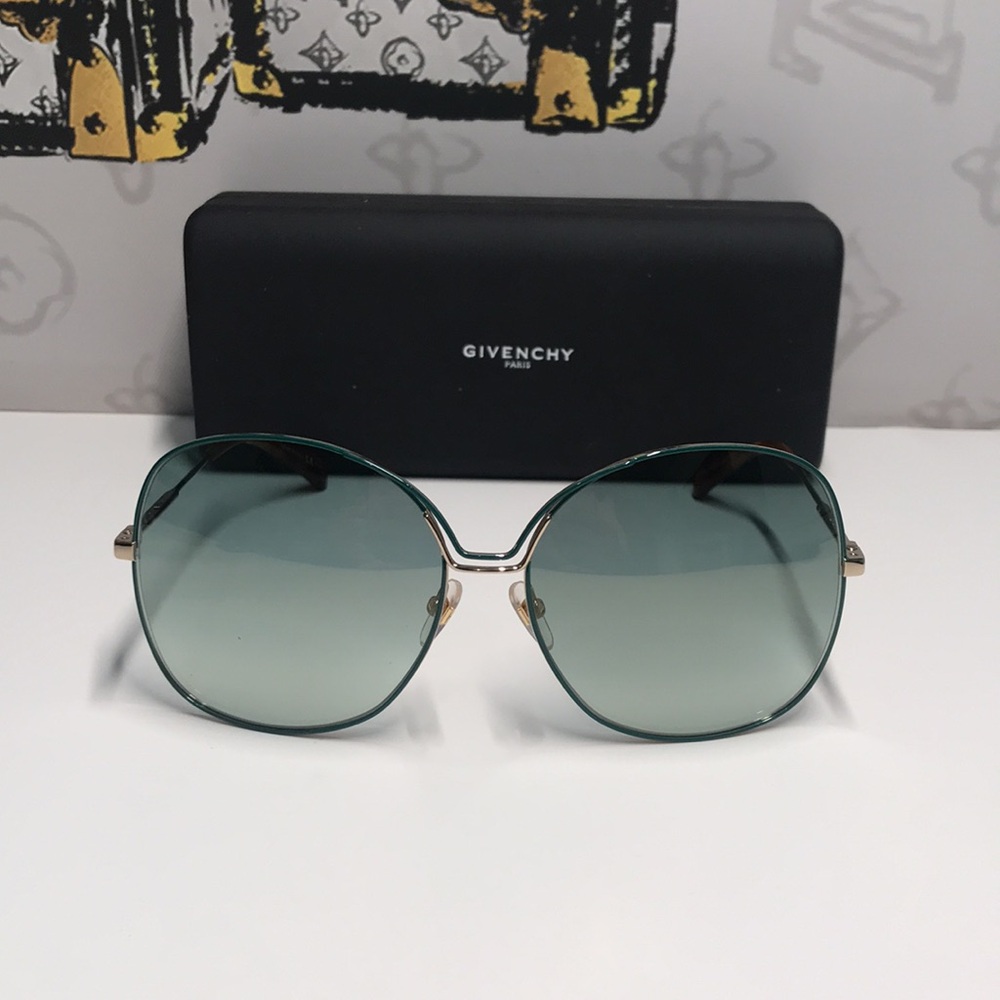 New Authentic Givenchy GV7144/S PEF/EZ Sunglasses – Green/Gold Gradient - Picture 5 of 15